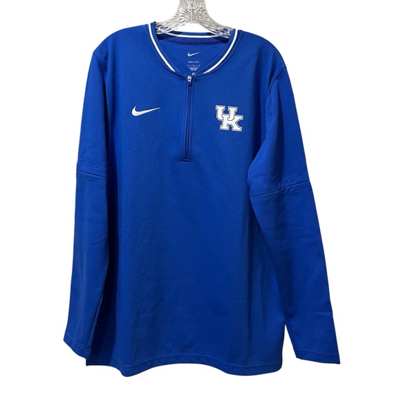 Nike Men’s University of Kentucky long sleeve Pullover Blue Size Large 02f9-08ya - Picture 1 of 7